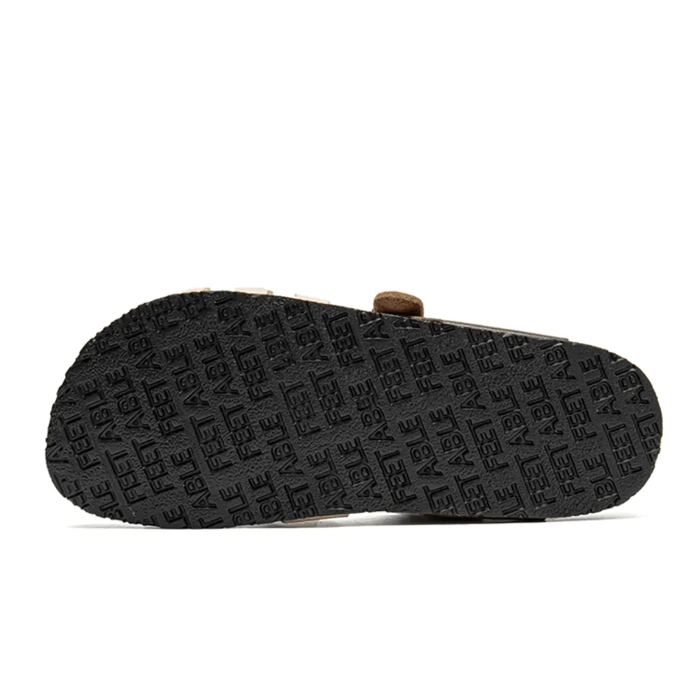 kkboxly kkboxly Men Breathable Two-Ways Slip on Non Slip Cork Bottom Casual Sandals