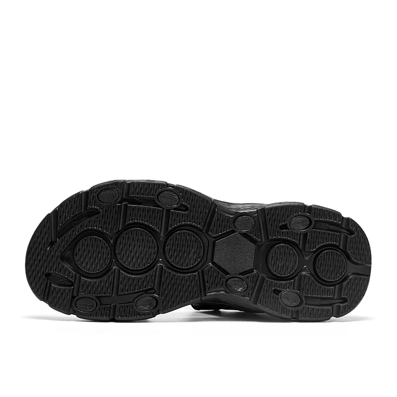 kkboxly kkboxly Men Leather Breathable Non Slip Opened Comfy Beach Casual Outdoor Sandals