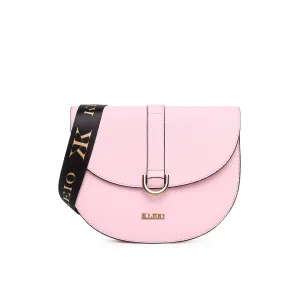 KLEIO Structured Side Sling Shoulder Hand bag for Women and Girls(HO8058KL-PI)(PINK)