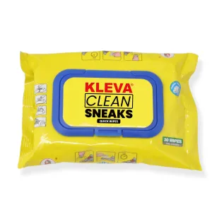 Kleva Clean Sneaks™ Quick Cleaner Wipes 30pc