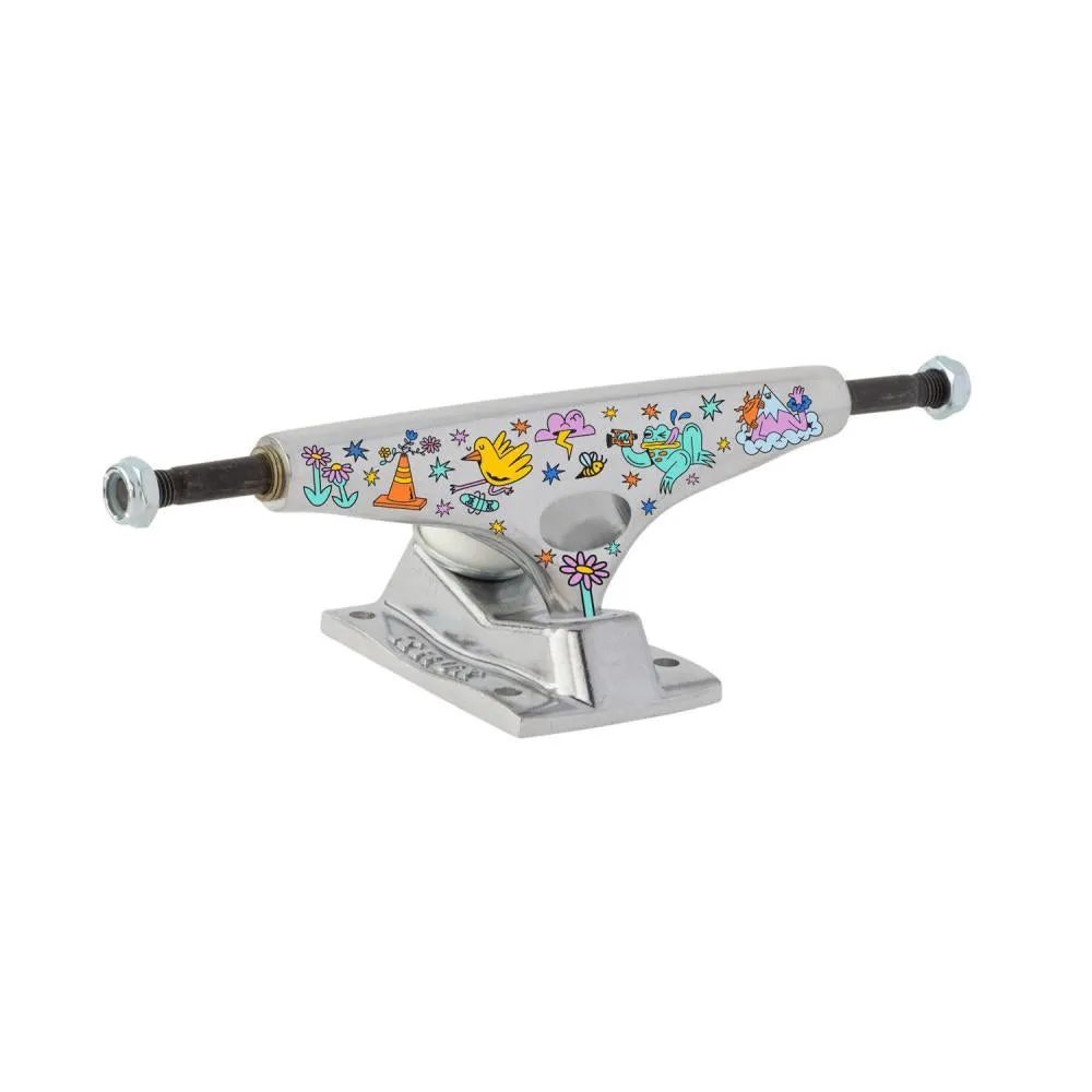 Krux Skateboard Truckss K5 Skate Like A Girl Standard Silver Multi 8.25"