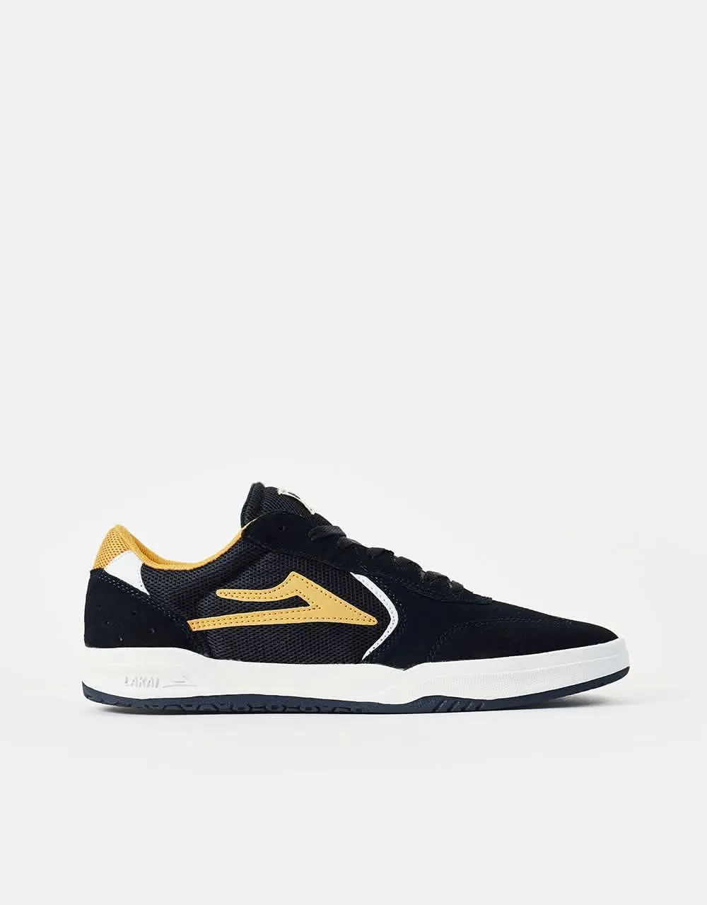 Lakai Atlantic Skate Shoes - Navy/Gold Suede