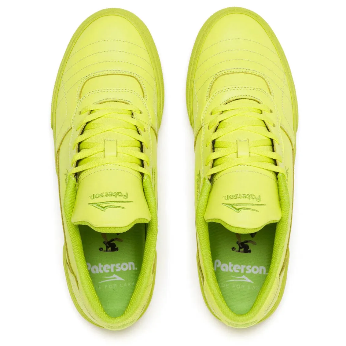 Lakai Cambridge Paterson Skate Shoes - Lime Leather