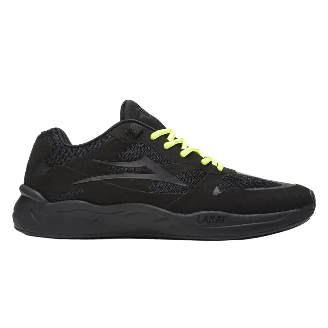 Lakai Evo 2.0 Shoes - Black/Neon Green Suede