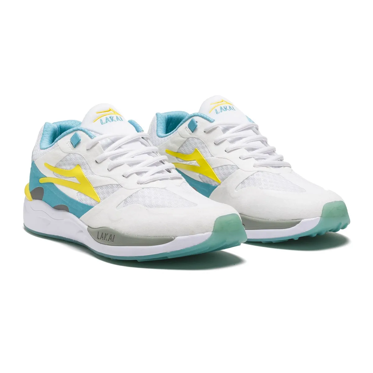 Lakai Shoes Evo 2.0 - White/Teal Suede