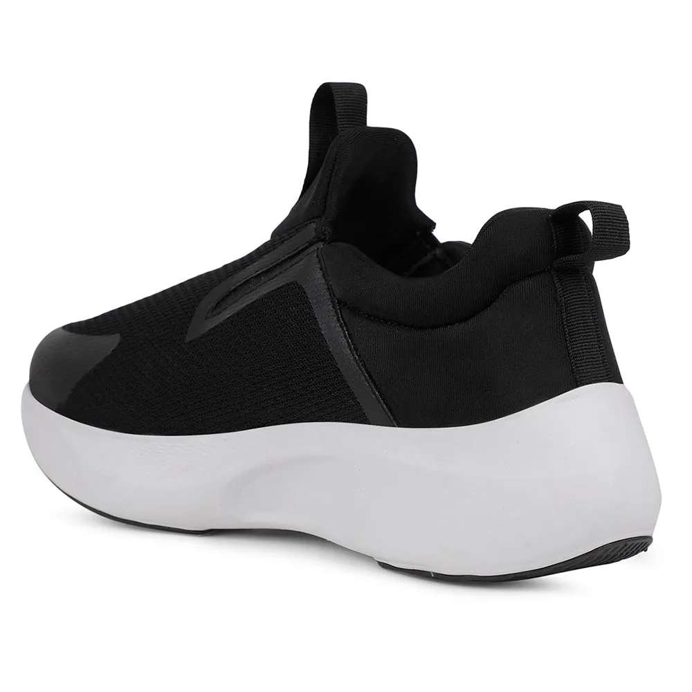 Leap7x Sports Black Walking Shoes For Mens REACTIVE-2 By Liberty