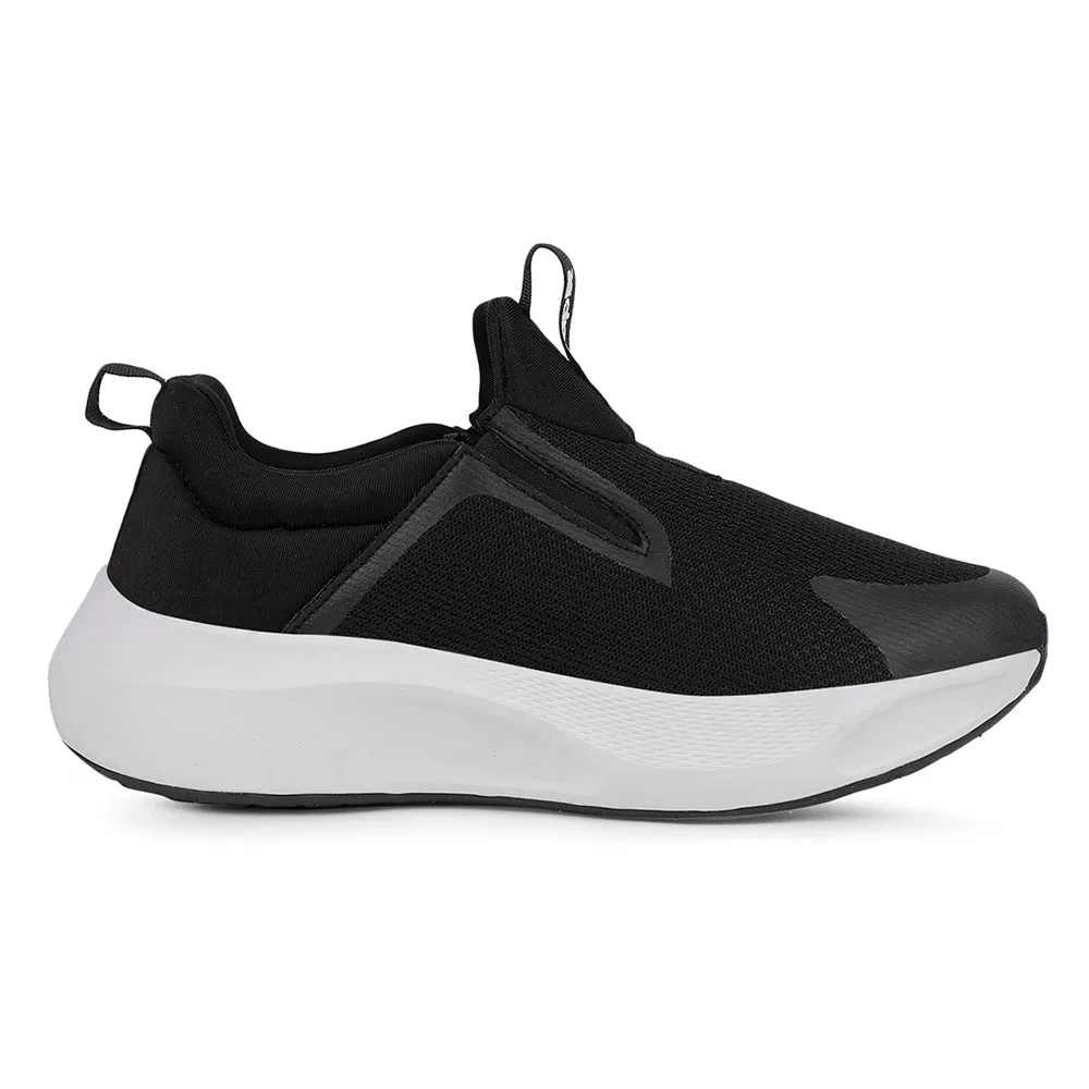 Leap7x Sports Black Walking Shoes For Mens REACTIVE-2 By Liberty