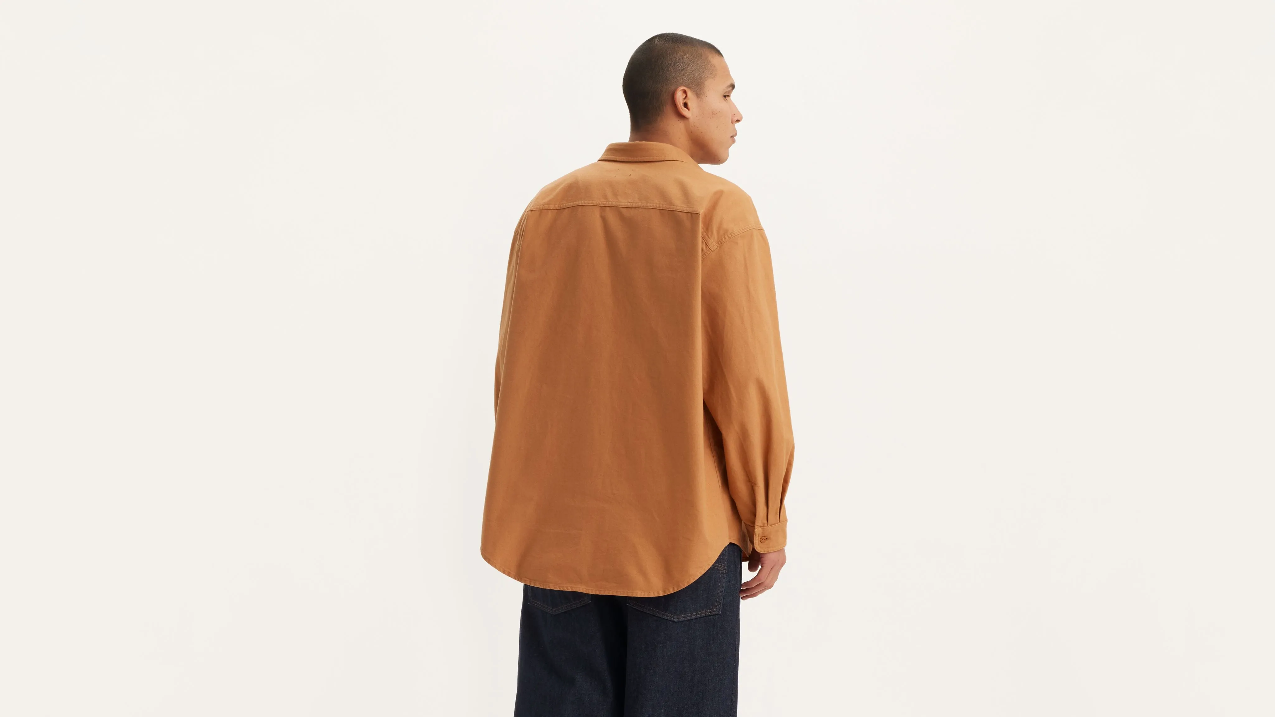 LEVI'S skate l/s woven - brown sugar