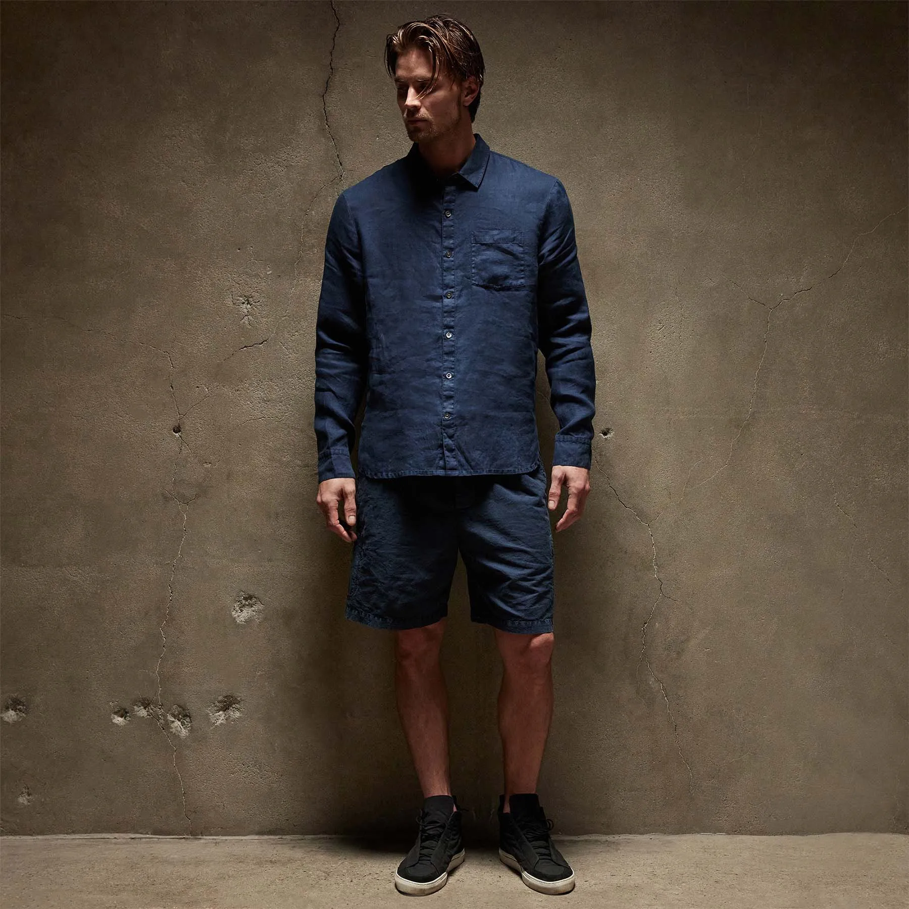 Lightweight Linen Shirt - Imperial Pigment