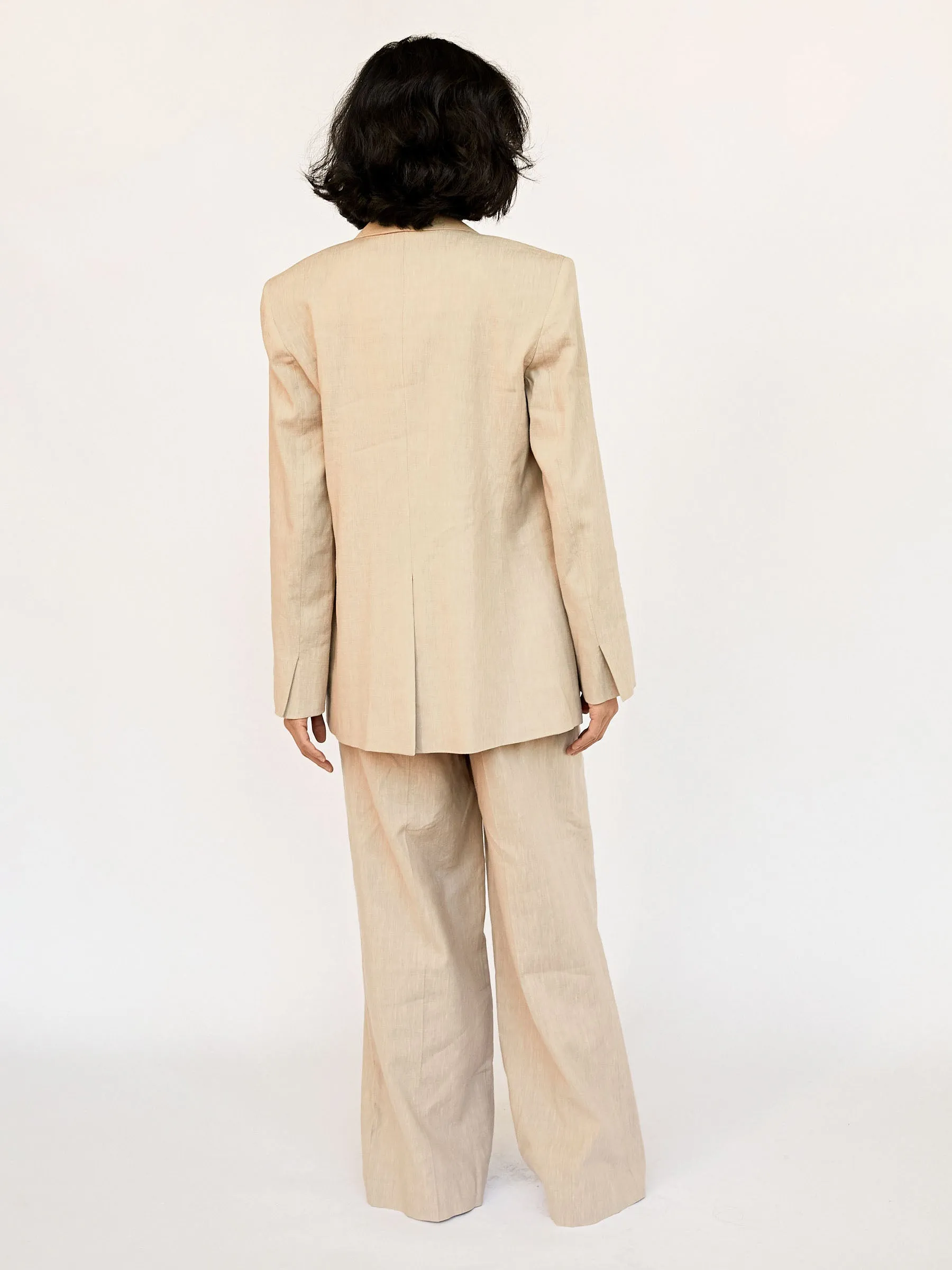 Linen Pleat Trouser