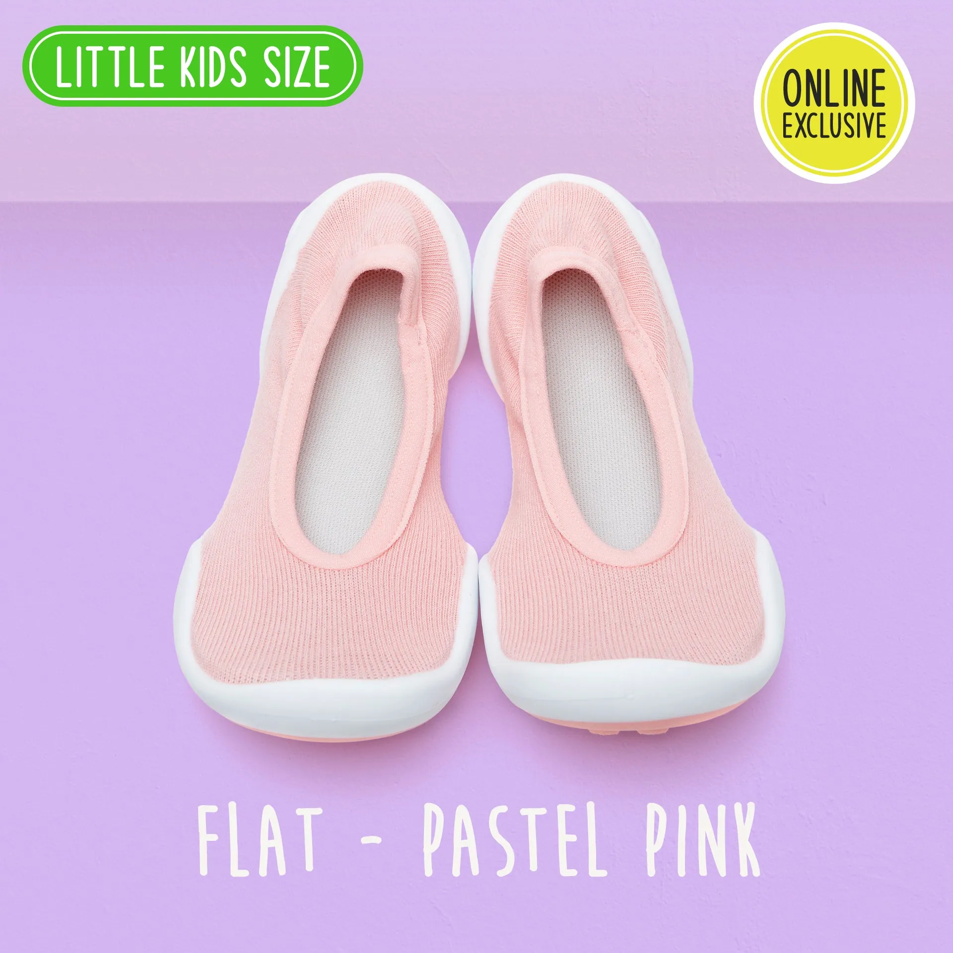 Little Kids Size Flat - Pastel Pink