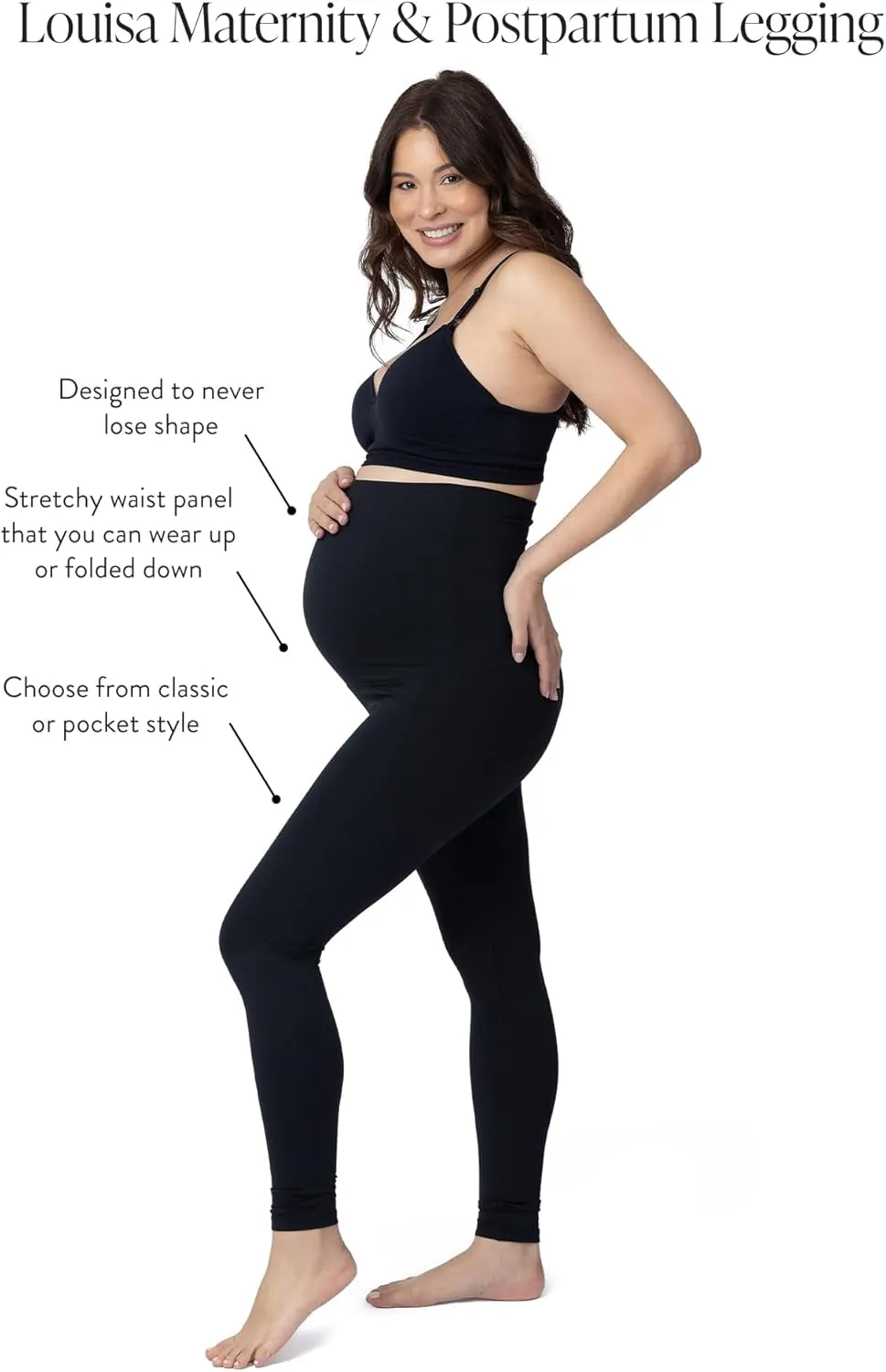 Louisa Ultra High-Waisted over the Bump Maternity/Pregnancy Leggings