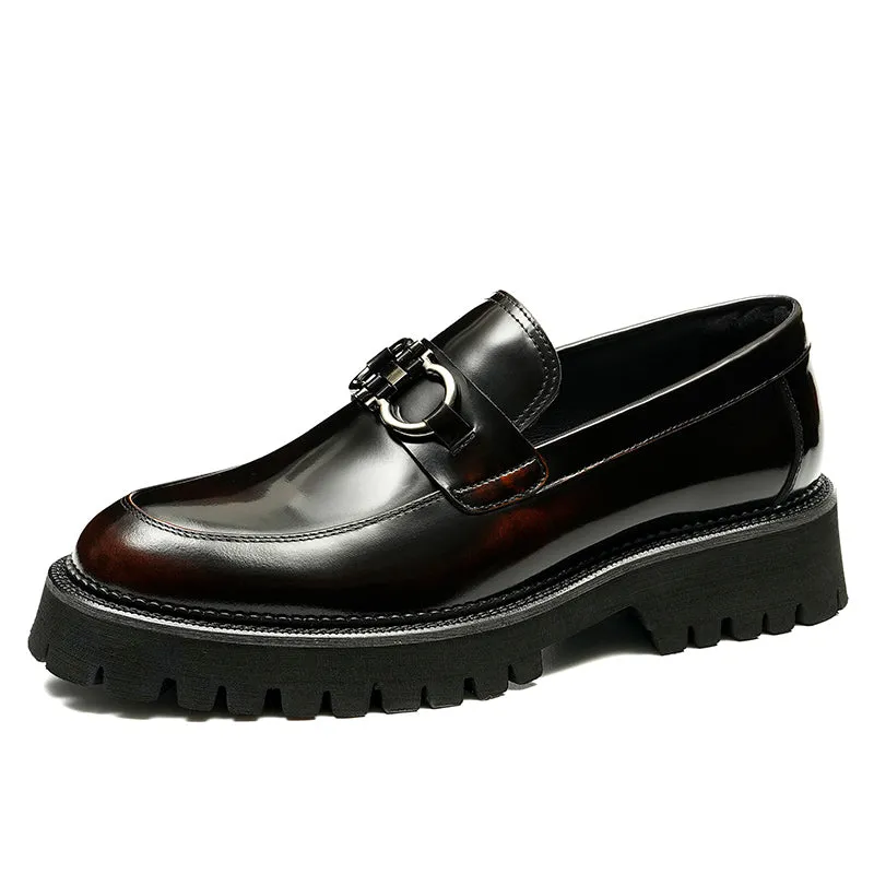 LuxeCarve Leather Driving Loafers