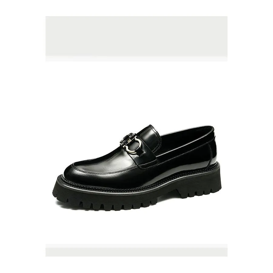 LuxeCarve Leather Driving Loafers