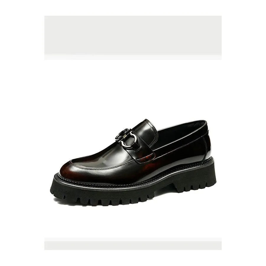 LuxeCarve Leather Driving Loafers