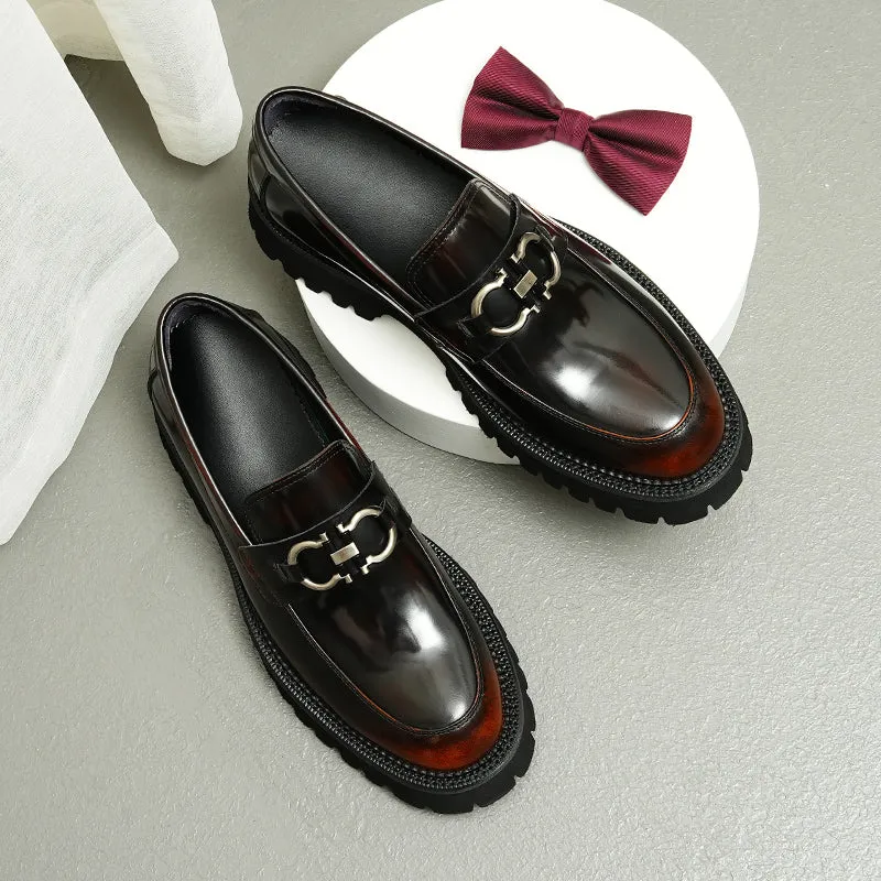 LuxeCarve Leather Driving Loafers