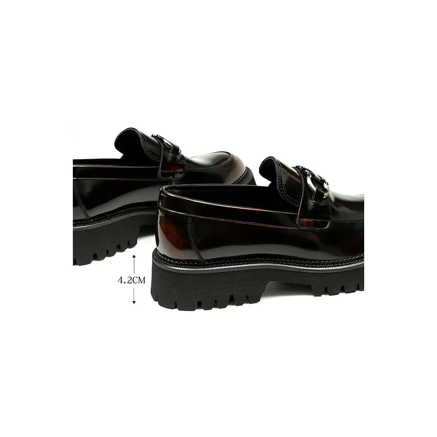 LuxeCarve Leather Driving Loafers