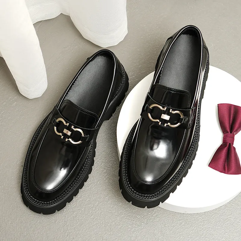 LuxeCarve Leather Driving Loafers