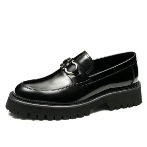 LuxeCarve Leather Driving Loafers