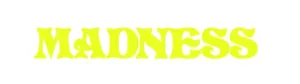 Madness Logo Skateboards 14.25" Yellow Skate Sticker