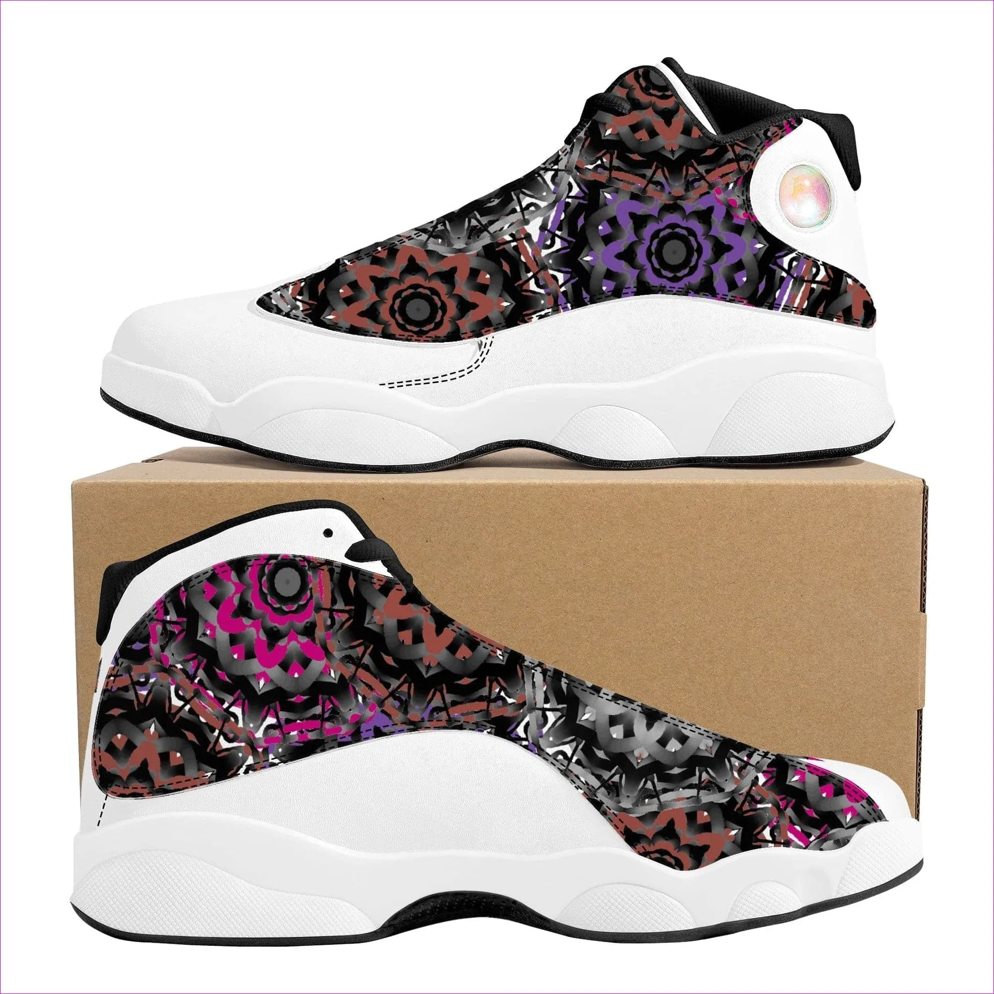 Mandala Graffiti Basketball Shoes