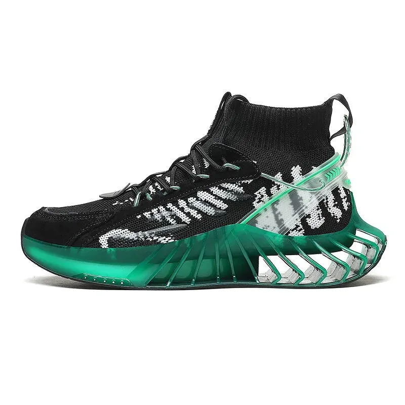 Men's Fluorescent Blade Trainers Sneakers