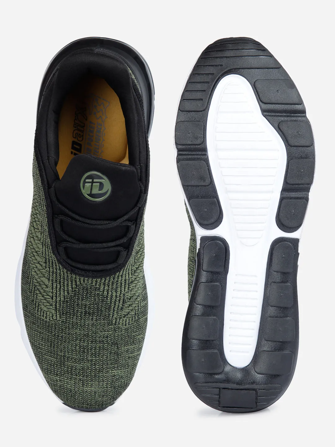 Men's Olive Knitted Sneaker (ID7518)