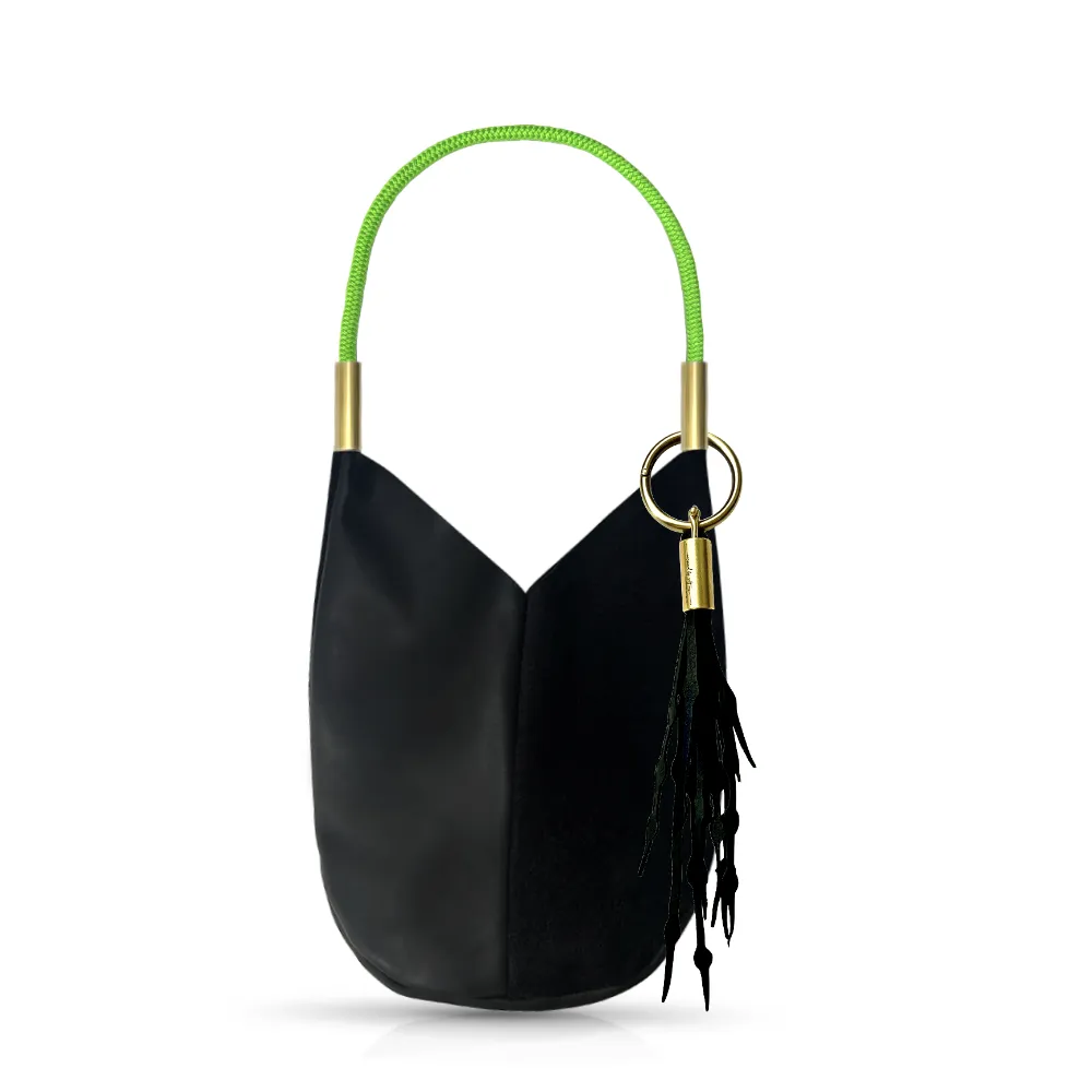 Mermaid Purse | in Black Leather