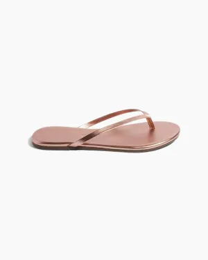 Metallics Flip Flops - Beach Pearl