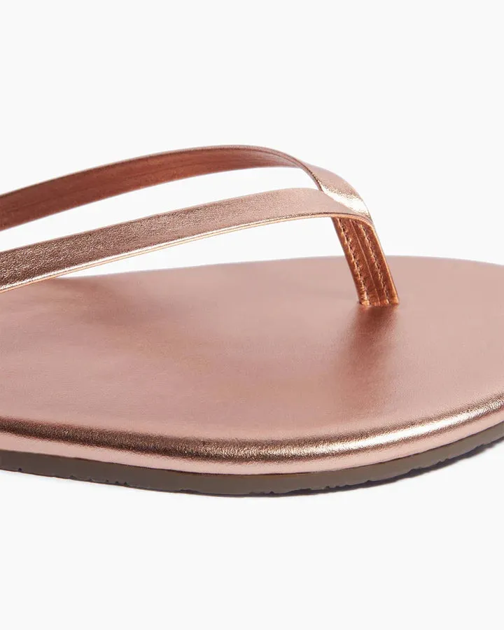 Metallics Flip Flops - Beach Pearl