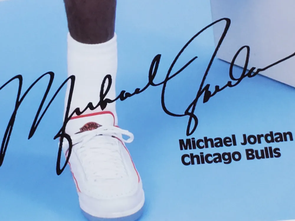 Michael Jordan "Soar by Reading" Chicago Bulls Educational Poster - World Book Encyclopedia 1986