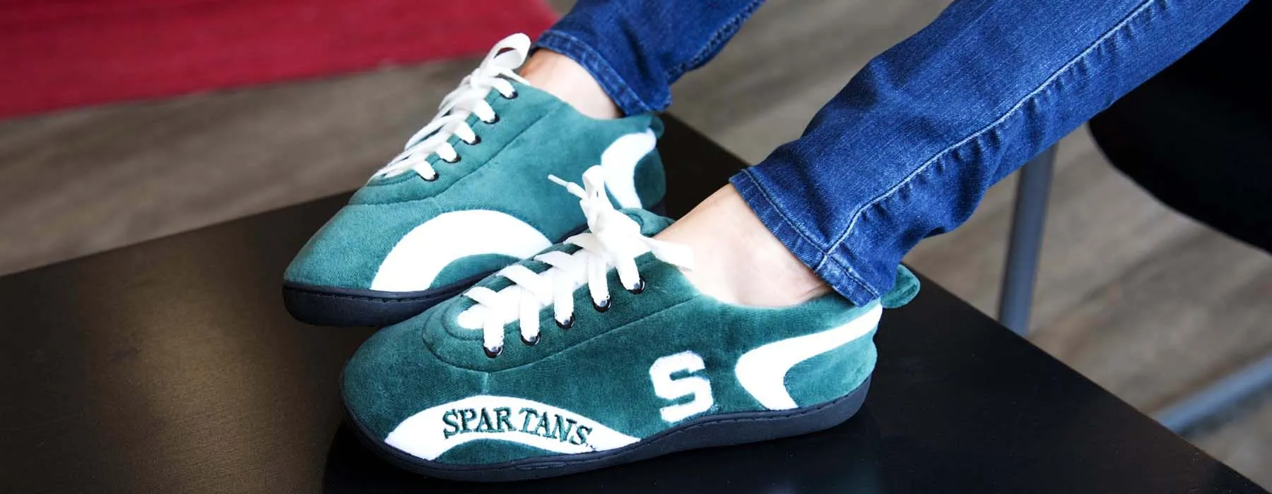 Michigan State Spartans All Around Rubber Soled Slippers