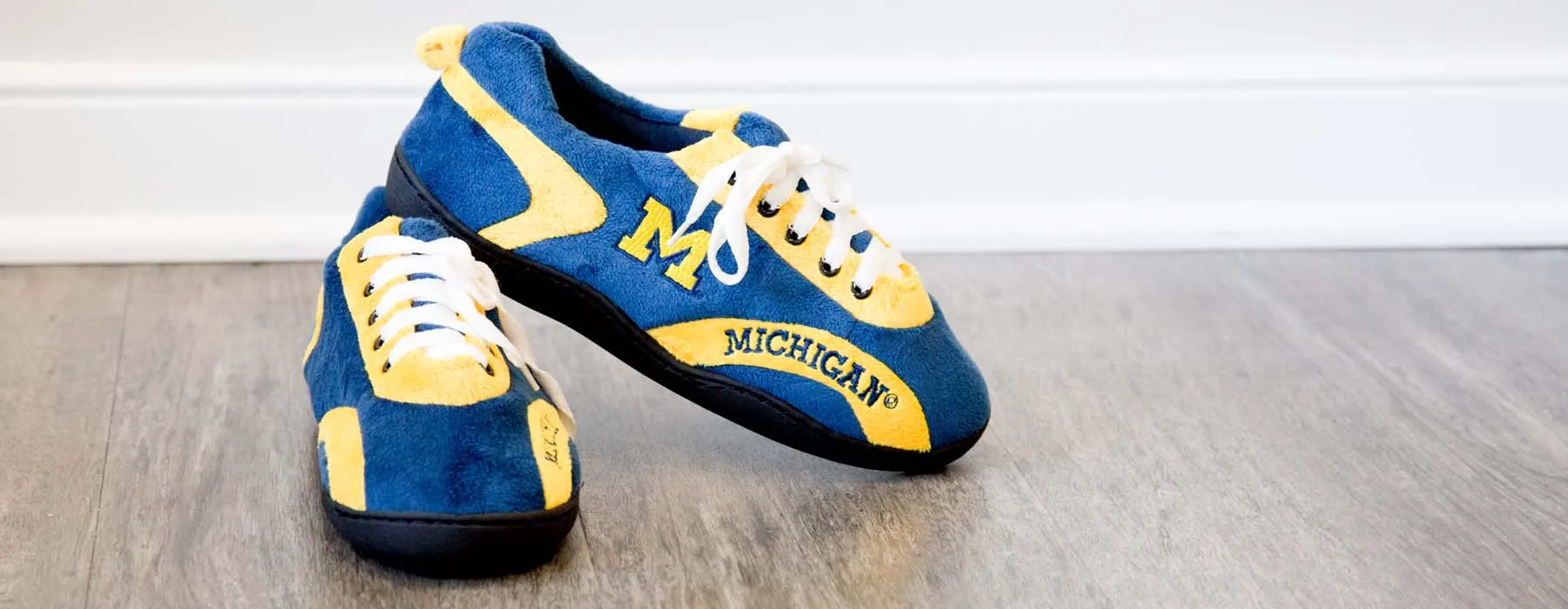 Michigan Wolverines All Around Rubber Soled Slippers