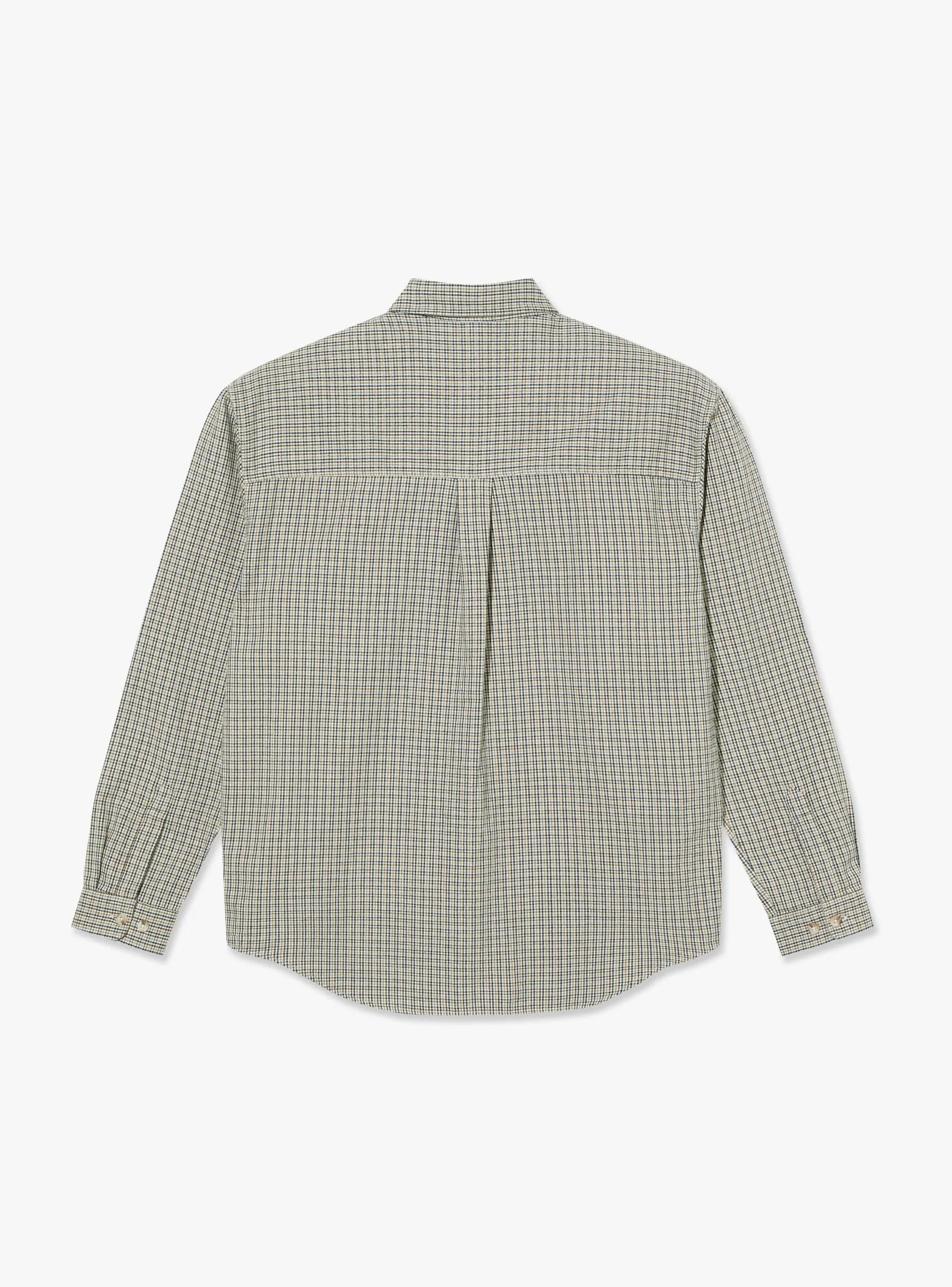 Mitchell Long Sleeve Shirt Creme Check