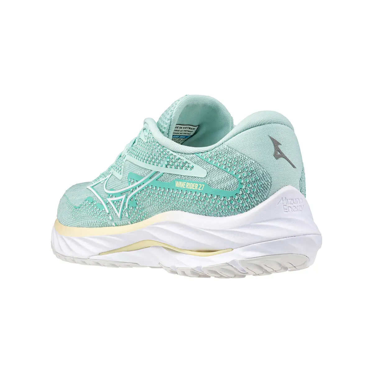 Mizuno Wave Rider 27 Womens | Eggshell Blue/white/anise Flow