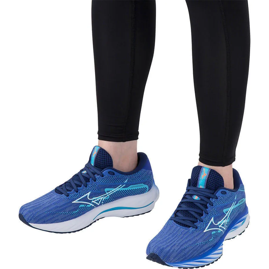 Mizuno Wave Rider 27 Womens Running Shoes - Blue