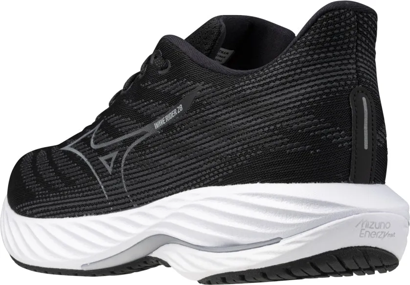 Mizuno Wave Rider 28 WIDE FIT (2E) Mens Running Shoes - Black