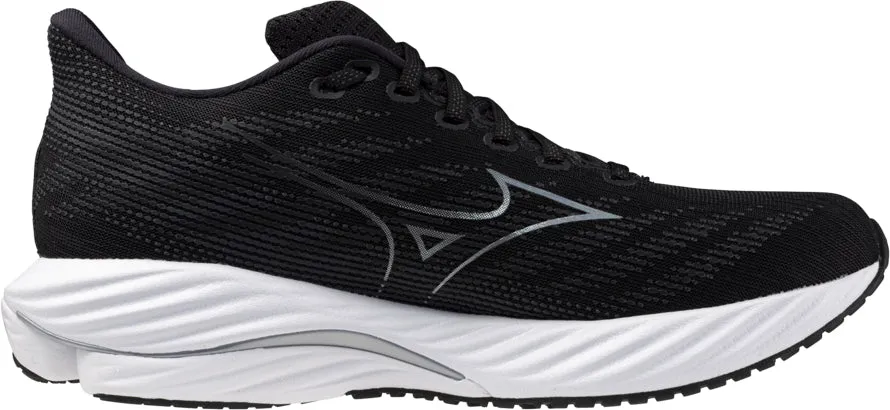 Mizuno Wave Rider 28 WIDE FIT (2E) Mens Running Shoes - Black