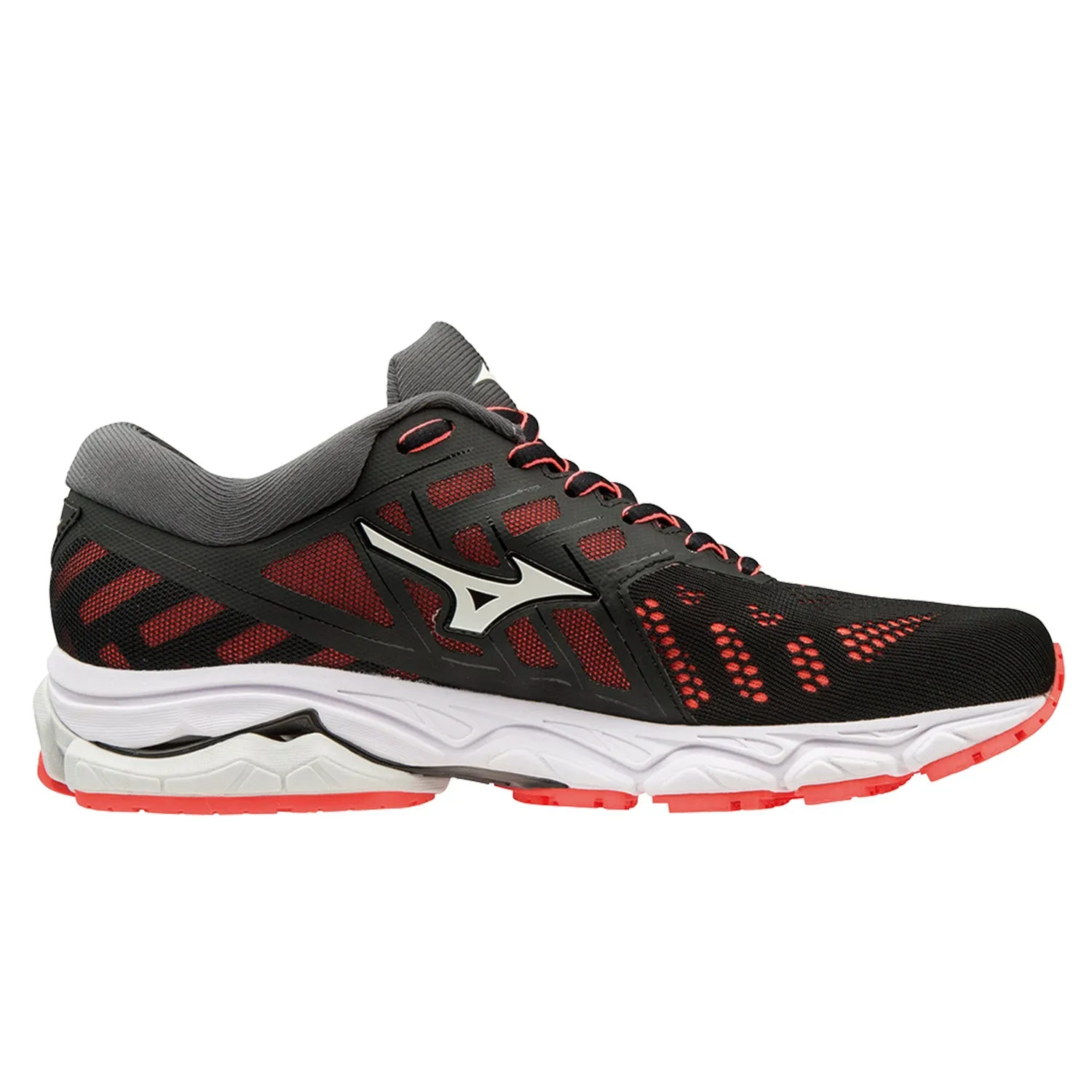 Mizuno Wave Ultima 11 Womens | Black/White/Fierycoral