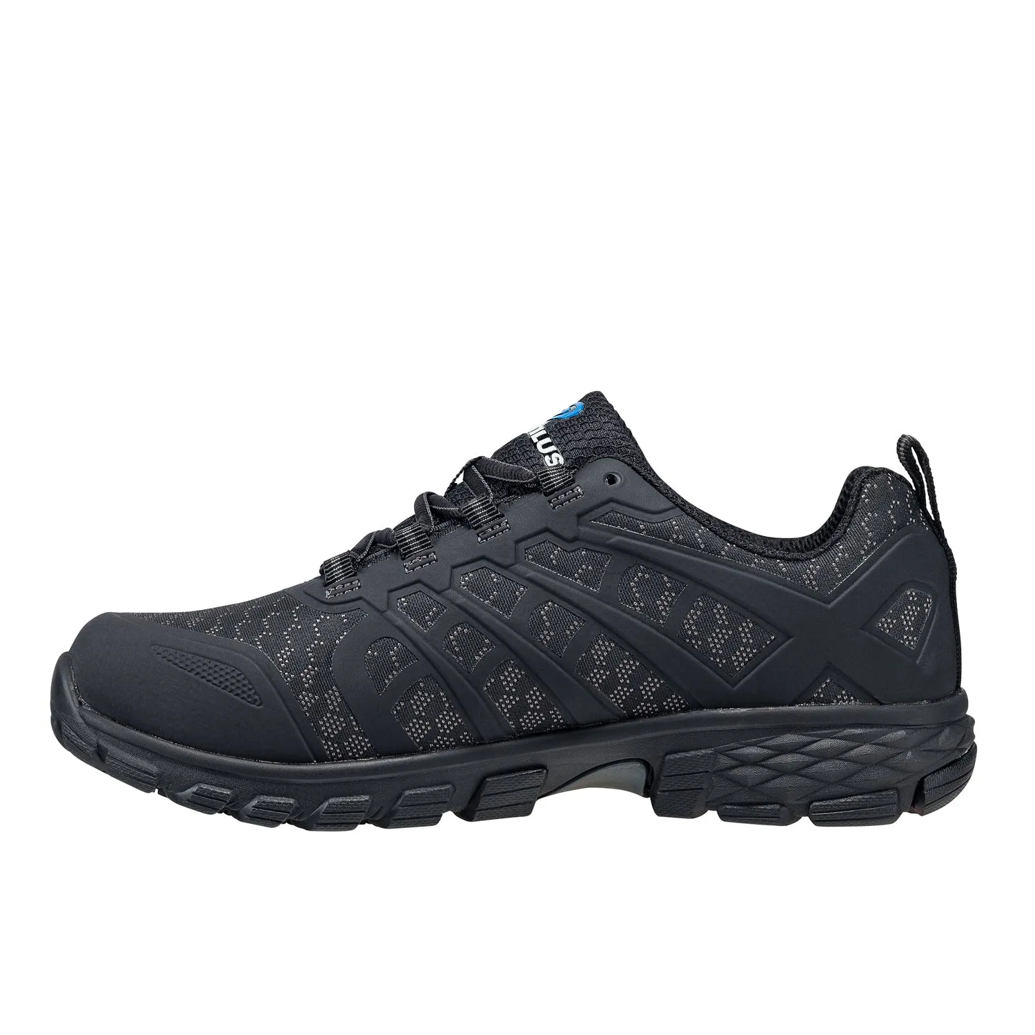 Nautilus Mens Stratus Black Textile Work Shoes