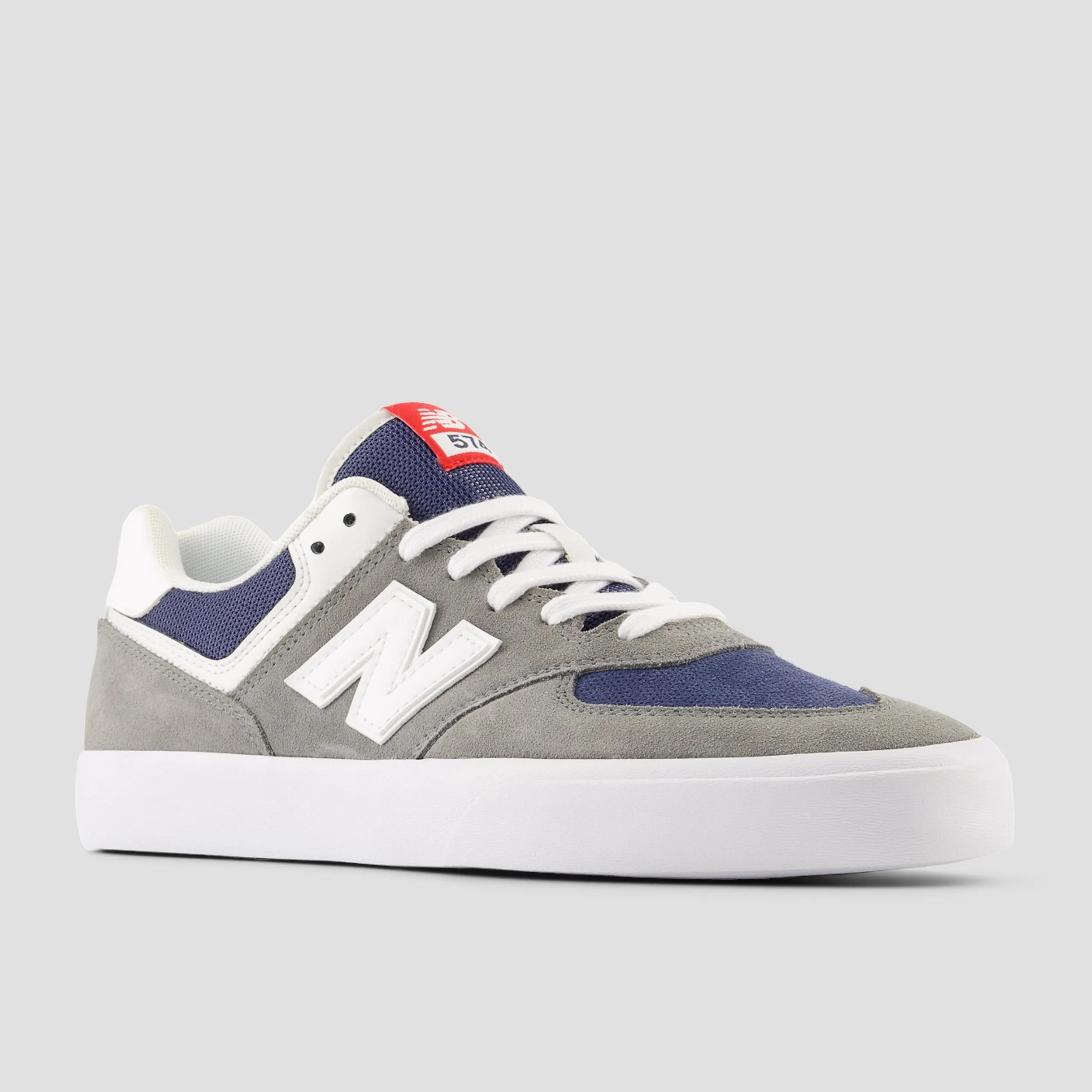 New Balance 574 Vulc Skate Shoes Grey / White