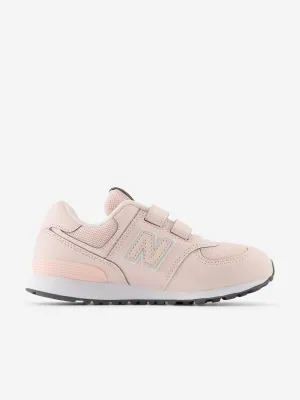 New Balance Girls 574 Trainers in Pink