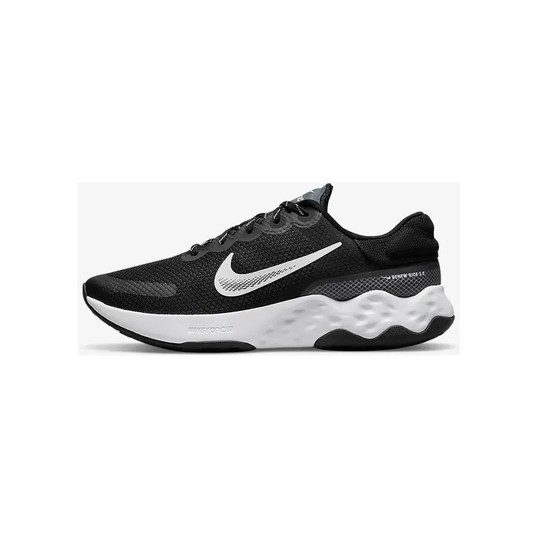 Nike Men's Renew Ride 3 Shoes - Black / Smoke Grey / White