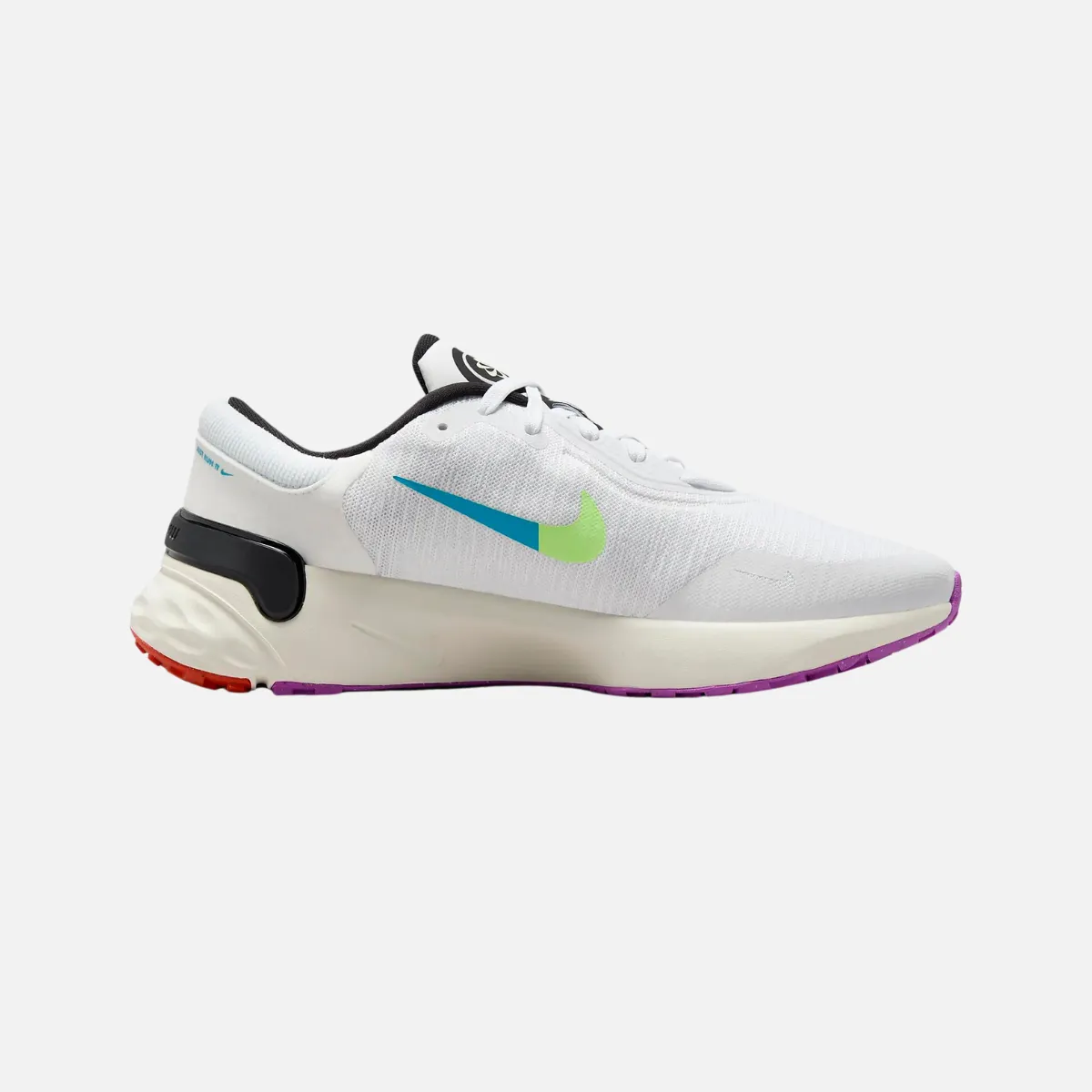 Nike Renew Run 4 SE Men's Road Running Shoes -White/Black/Fuchsia Dream