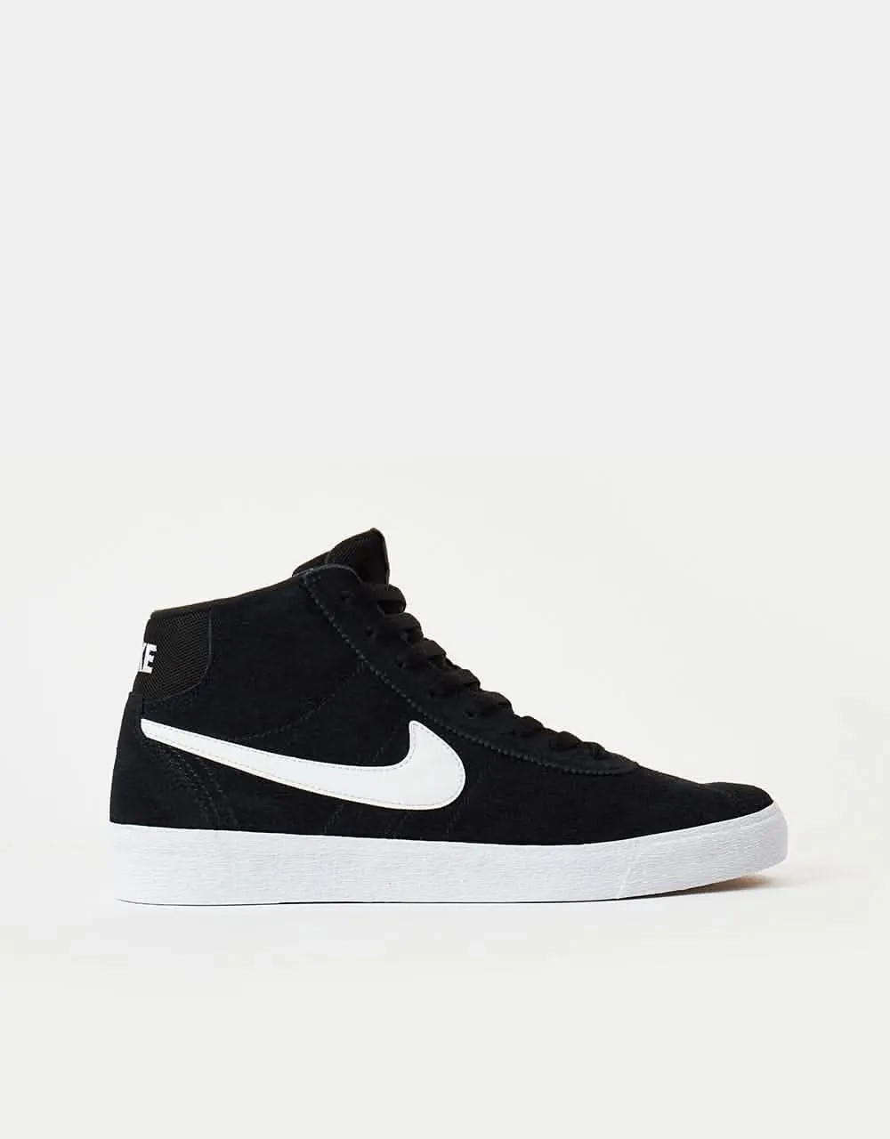 Nike SB Bruin High Skate Shoes - Black/White-Black-Gum Light Brown