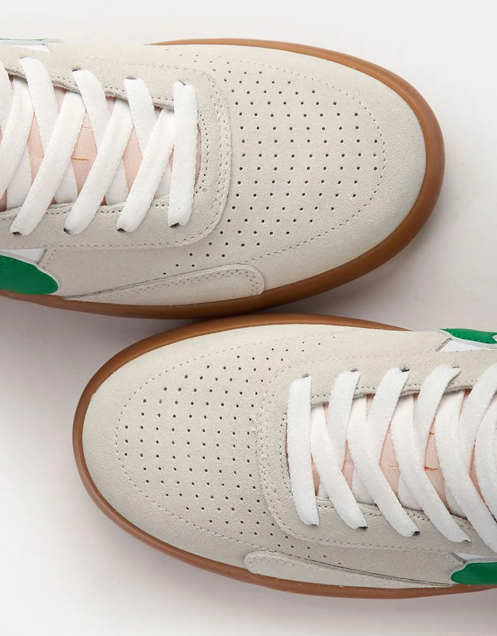 Nike SB Heritage Vulc Skate Shoes - Summit White/Lucky Green-White