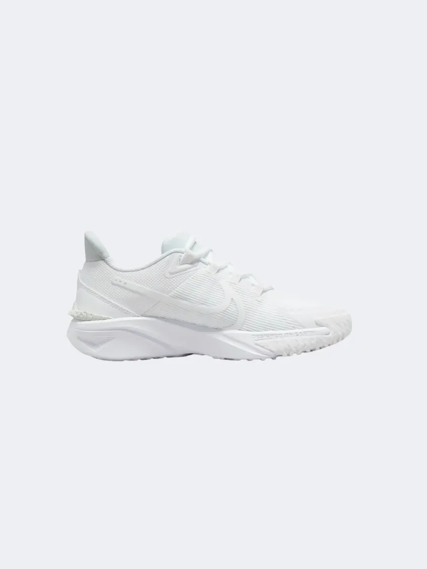 Nike Star Runner 4 Gs-Boys Running Shoes White/Platinium