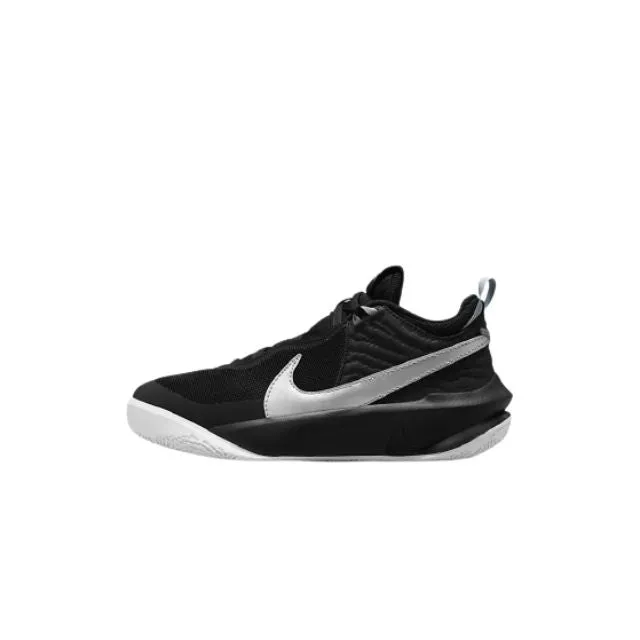 Nike Team Hustle D 10 Kids Basketball Shoes Black/Silver