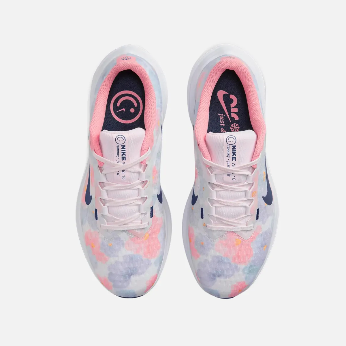 Nike Winflo 10 Premium Women's Road Running Shoes -Pearl Pink/Coral Chalk/White/Midnight Navy