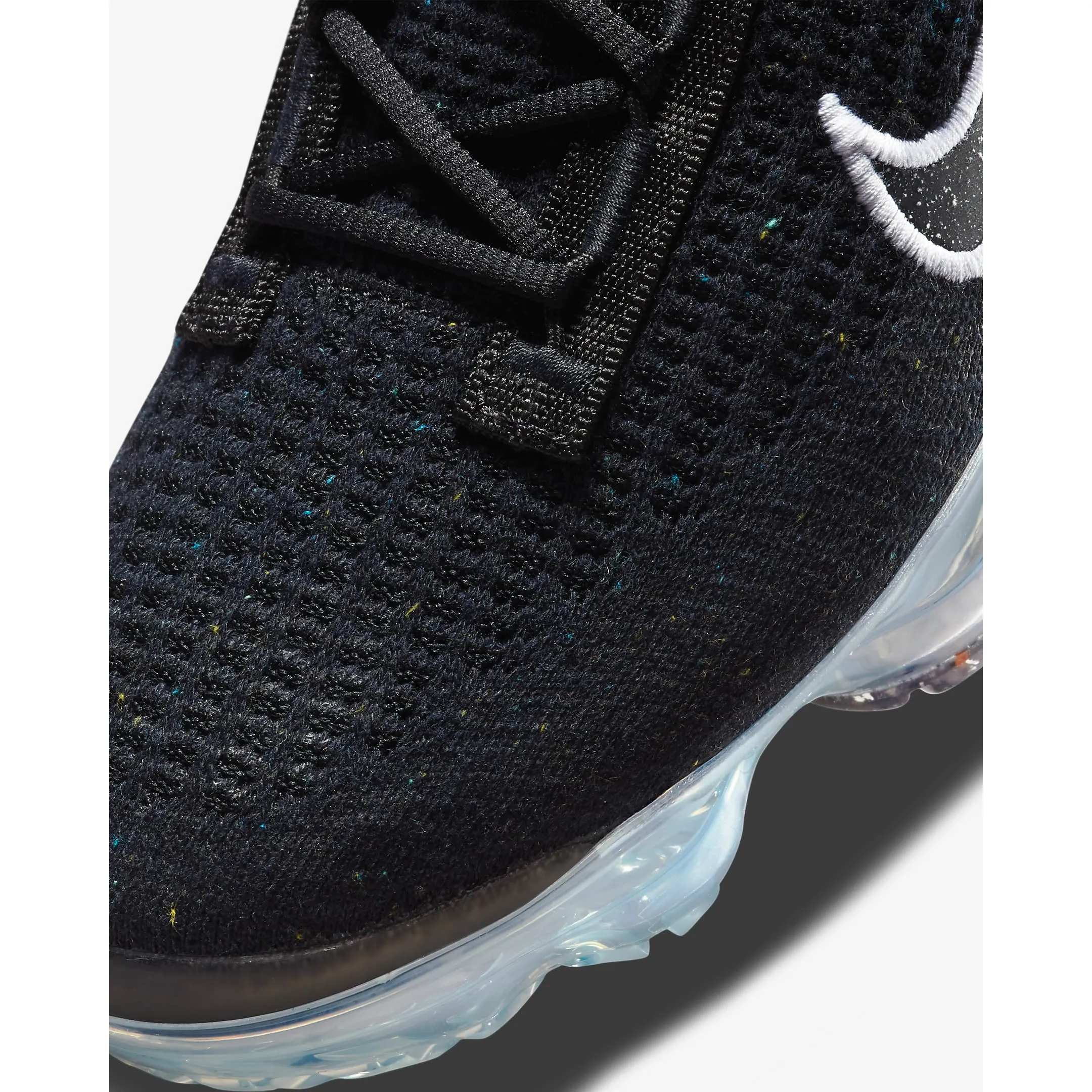 Nike Women's Air VaporMax 2021 Flyknit Shoes - Black / Metallic Silver/ White